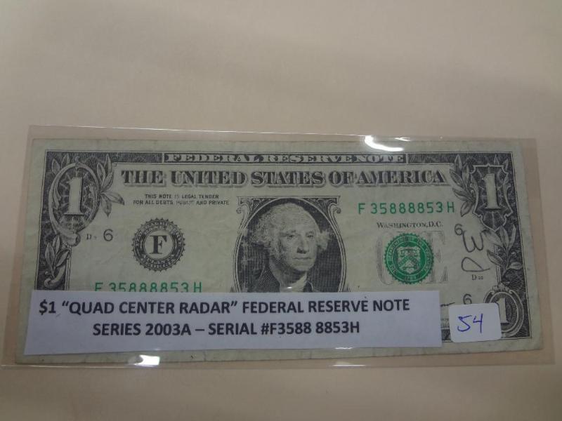 2003A $1 &quotQuad Center Radar&qu...