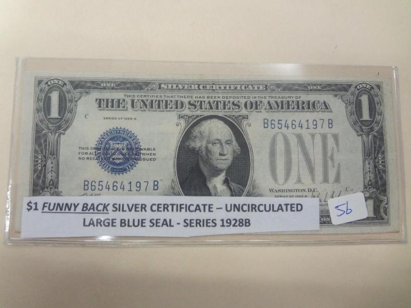 1928B $1 Funny Back Silver Certific...