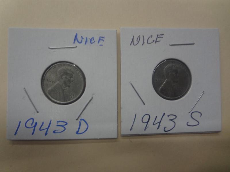 1943 Steel Pennies, D &amp S Mint ...