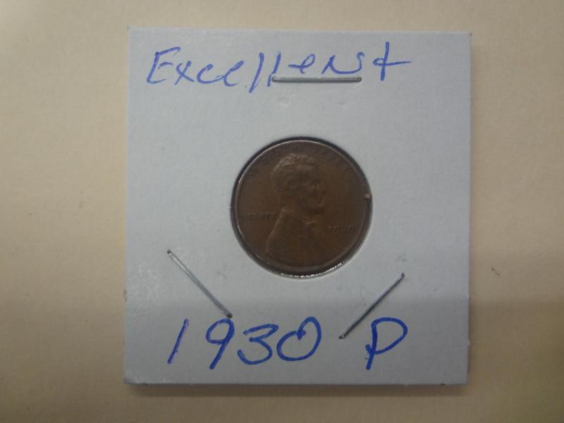 1930 Lincoln Wheat Penny, P Mint Ma...