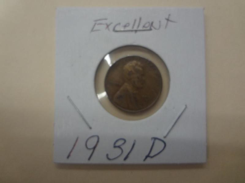 1931D Lincoln Wheat Penny, Excellen...
