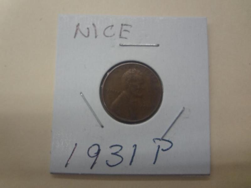 1931P Lincoln Wheat Penny, Nice Con...