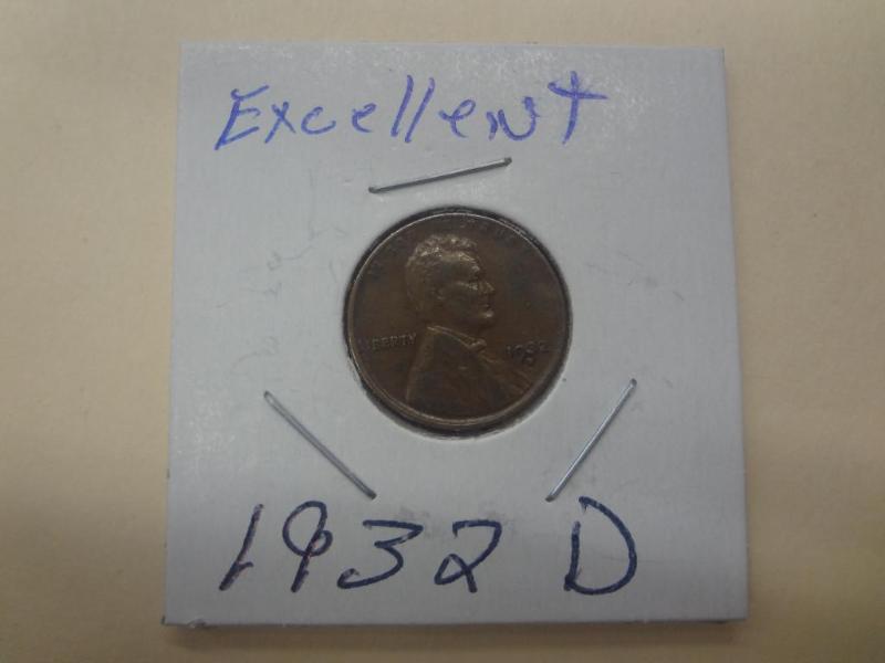 1932D Lincoln Wheat Penny, Excellen...