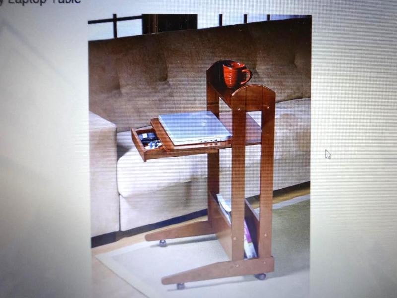CHERRY LAPTOP TABLE. #NH575. Bidder...