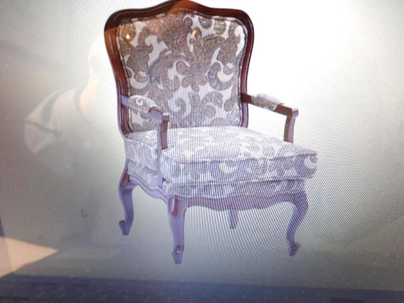 CARVED WOOD CHAIR. Bidder is respon...