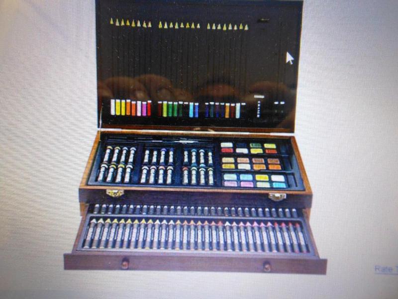 142 PC. DELUXE WOOD ART SET. ...