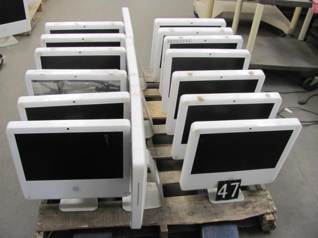 lot 47 image: Lot of 16 Apple imac a1208 all in o...