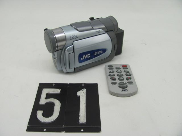 lot 51 image: JVC GR-D90U digital video camera. T...