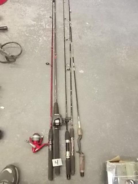 5-Fishing Rods 2-With Reels...