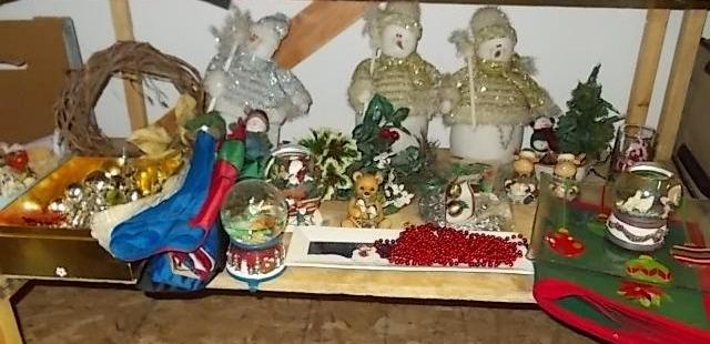 lot 13 image: Shelf Full of Christmas Related Co...
