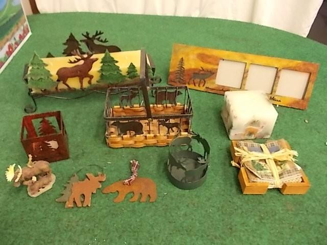 lot 24 image: Box Lot of Rustic Lodge Moose Theme...