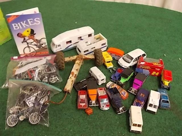 lot 39 image: Box Lot of Toy Cars, Campers, Flick...