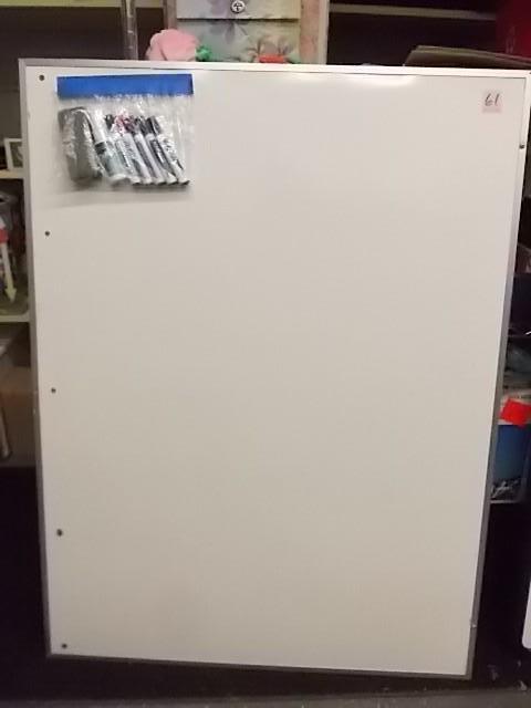 lot 61 image: 1- 36in x 48in White Board with Mar...
