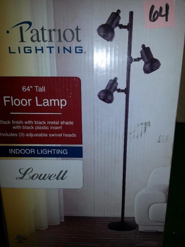 lot 64 image: New in the Box 64in Floor Lamp...