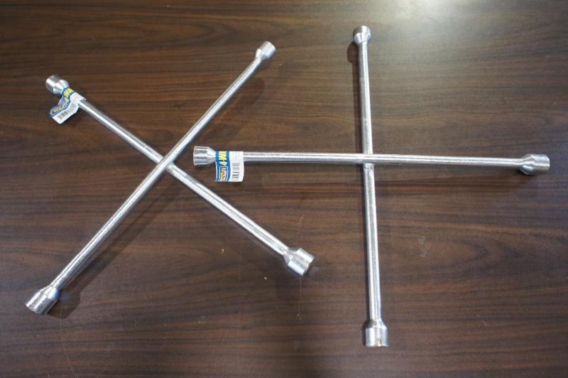 Lot of (2) 4-way lug wrenches (34&...