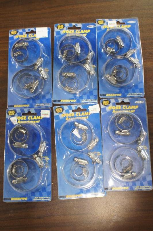 Lot of (6) New in packages Hose cla...