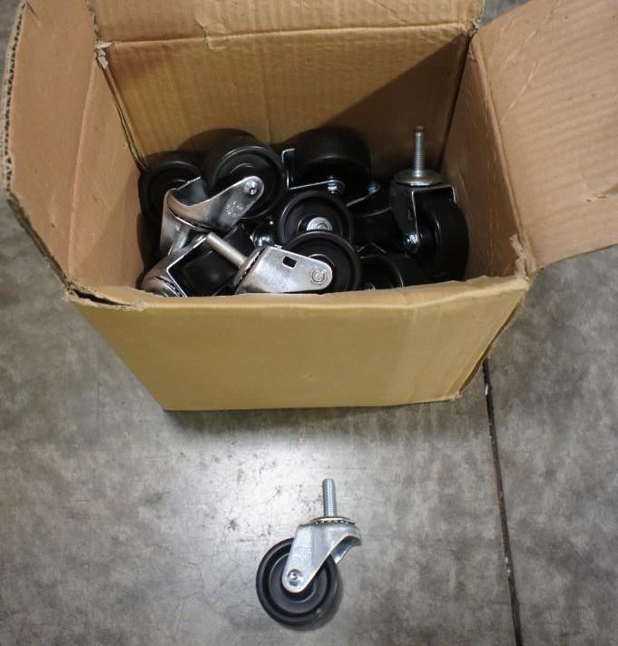 Lot of (24) 3&quot diameter wheels...