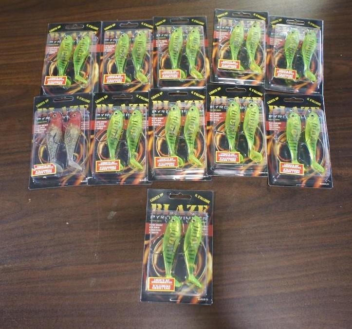 Lot of (11) Blaze Pyroswimmer bait....