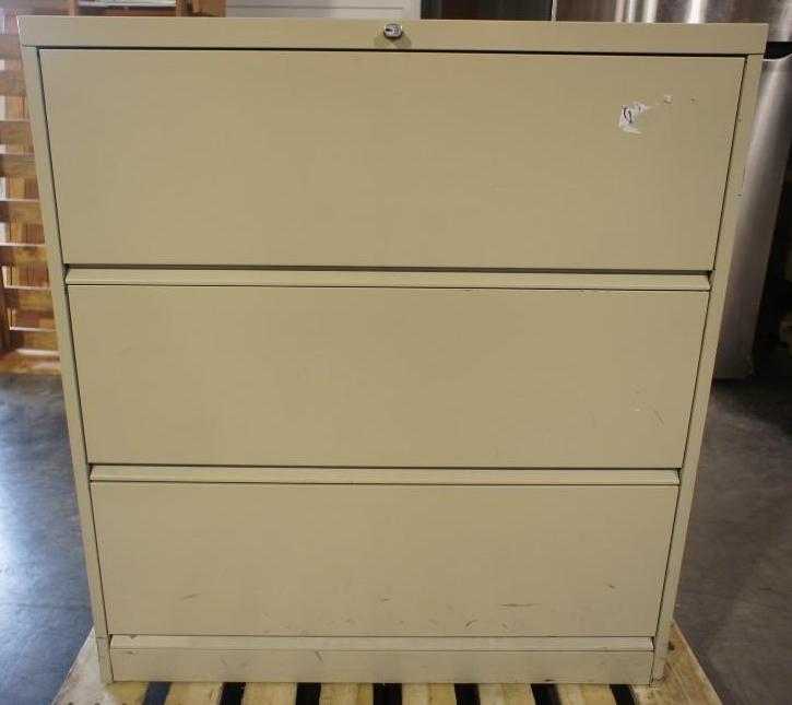 Light Beige File Cabinet  3 Drawer...