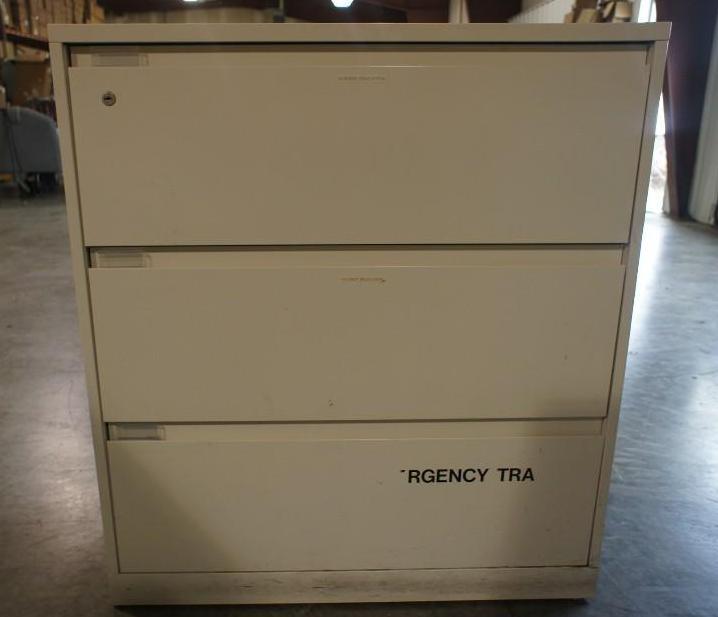 Light Beige File Cabinet  3 Drawer...