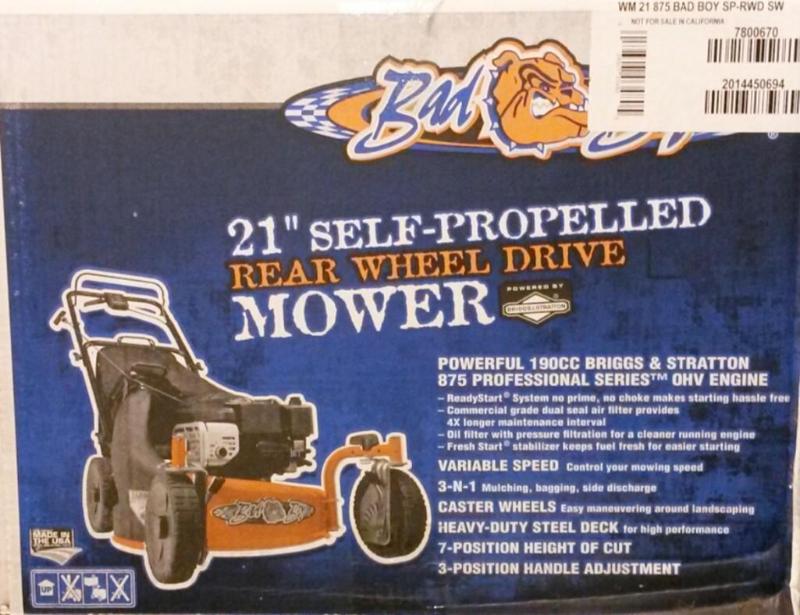 New In Box   Bad Boy Front Caster ...