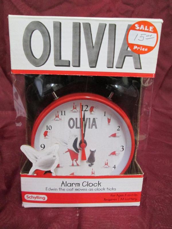 lot 108 image: Olivia twin bell alarm clock. Edwin...