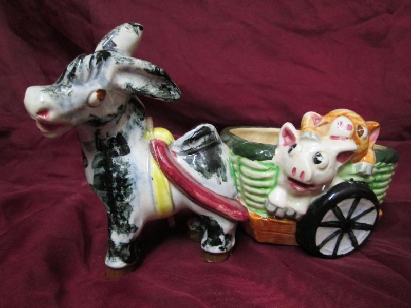 lot 151 image: Vintage donkey and cart in perfect ...