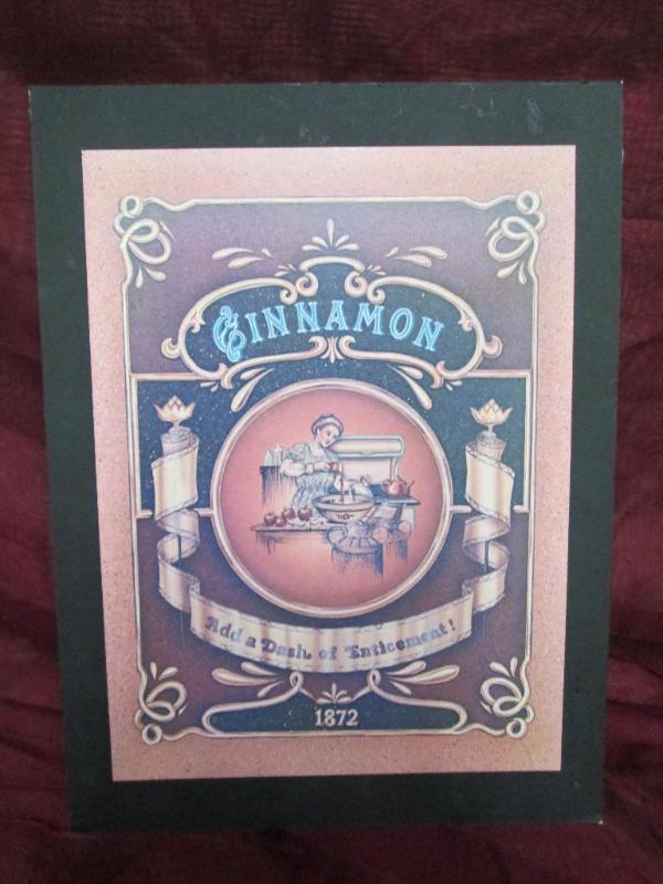 lot 161 image: Cinnamon advertising print in mint ...