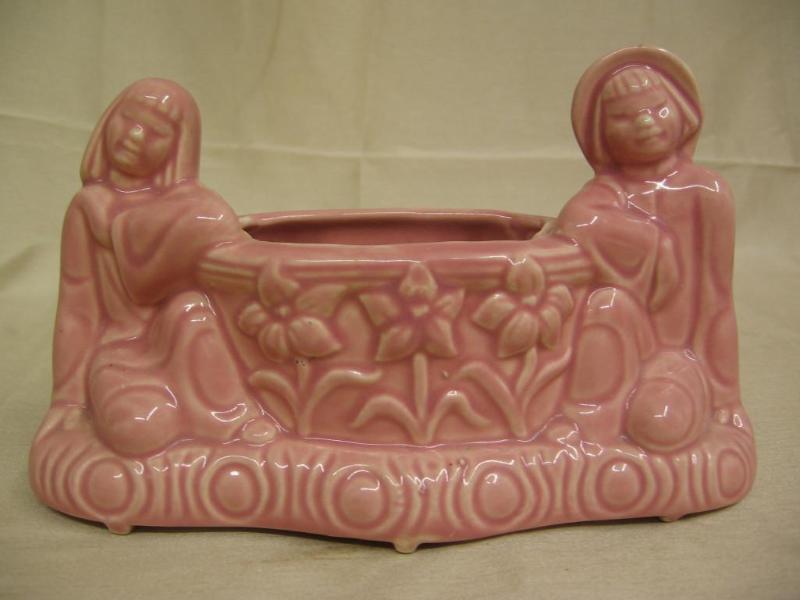 lot 191 image: Pink oriental flower pot...