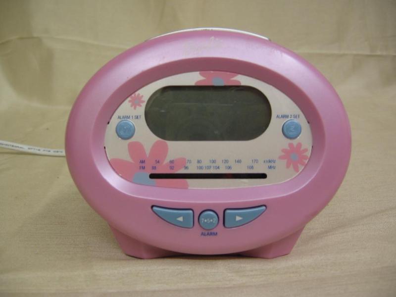 lot 197 image: Barbie digital alarm clock....