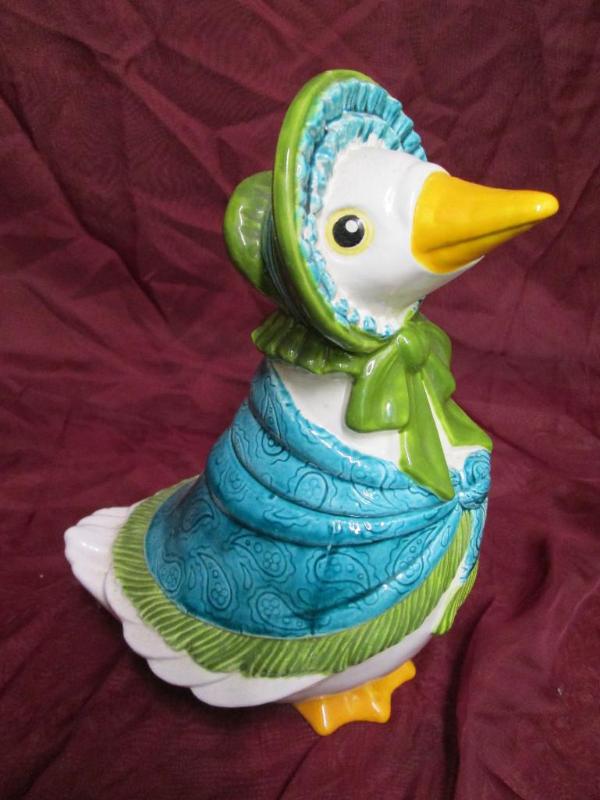 lot 2 image: Mother Goose cookie jar in perfect ...