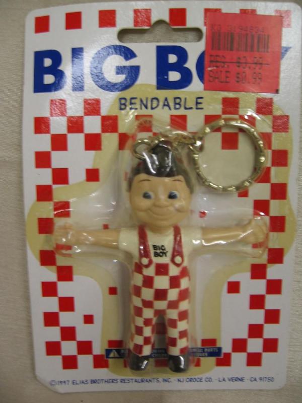 lot 206 image: Posable Big Boy keychain....