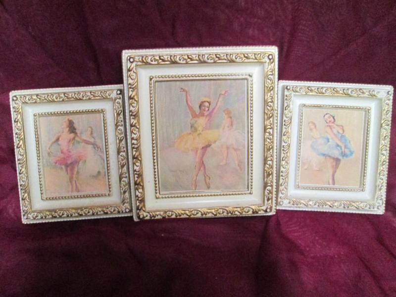 lot 23 image: Lot of vintage ballet prints framed...