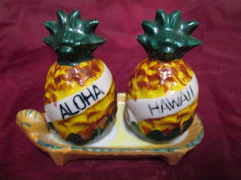 lot 59 image: Very nice pineapple shaped salt and...