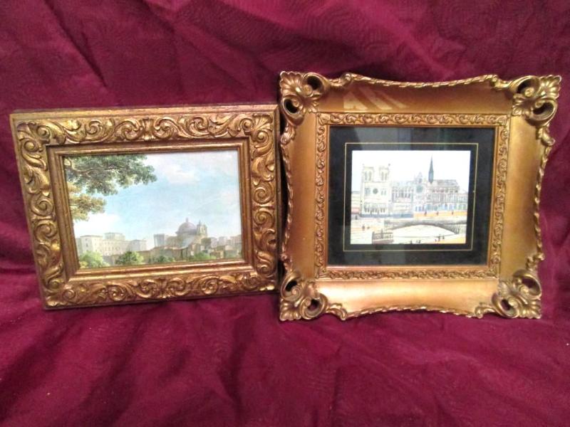 lot 68 image: Pair of small prints of tourist sce...