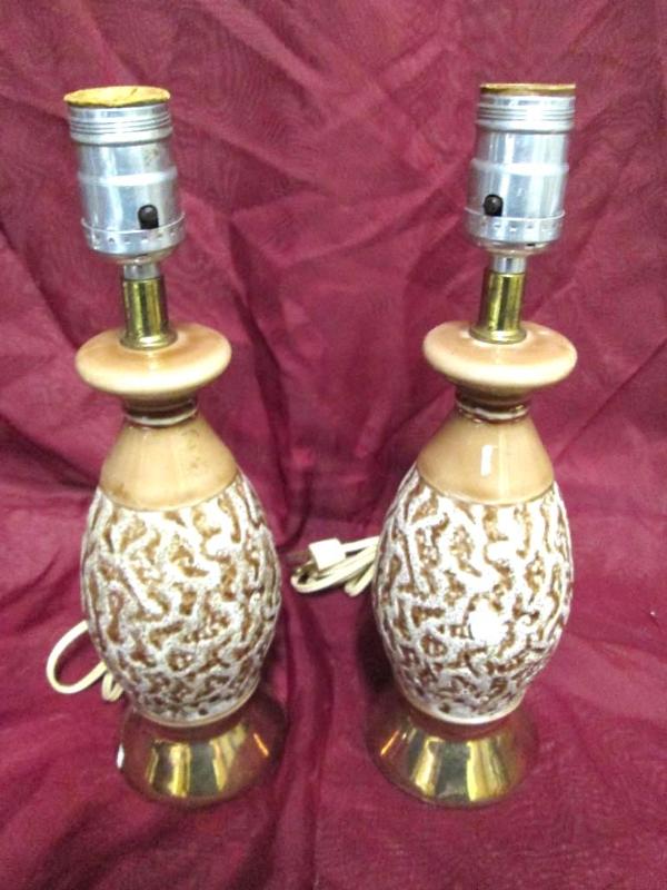 lot 74 image: Pair of table lamps, approximately ...