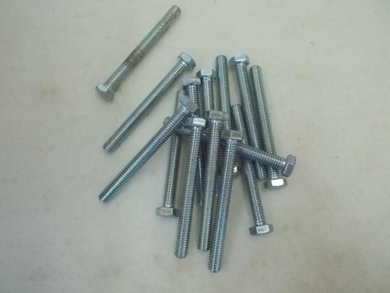 2 boxes of zinc plated, full thread...