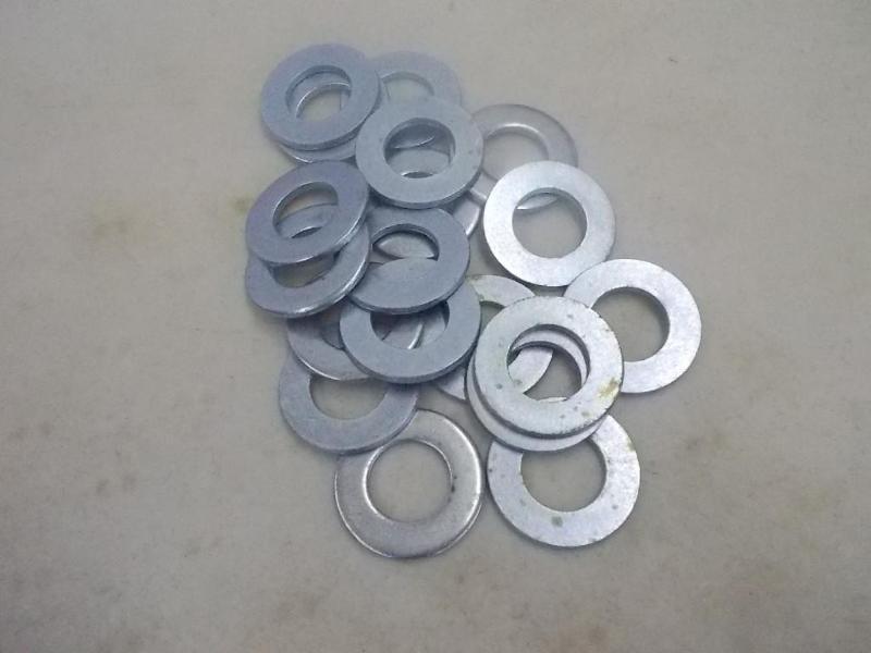 1 box of zinc plated flat washers. ...