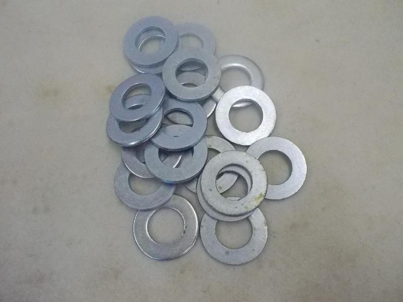 1 box of zinc plated flat washers. ...
