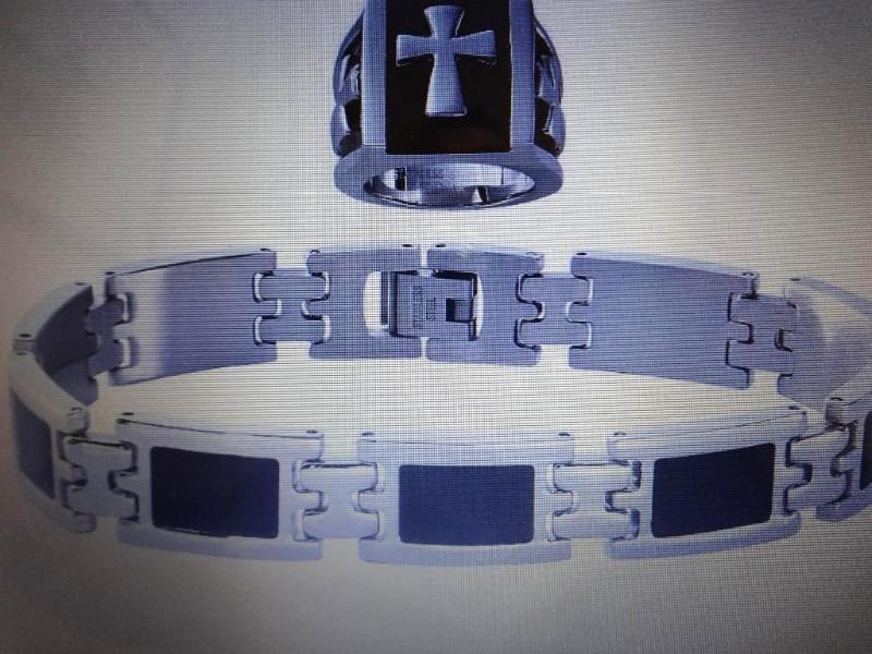 STAINLESS STEEL MENS BRACELET AND ...