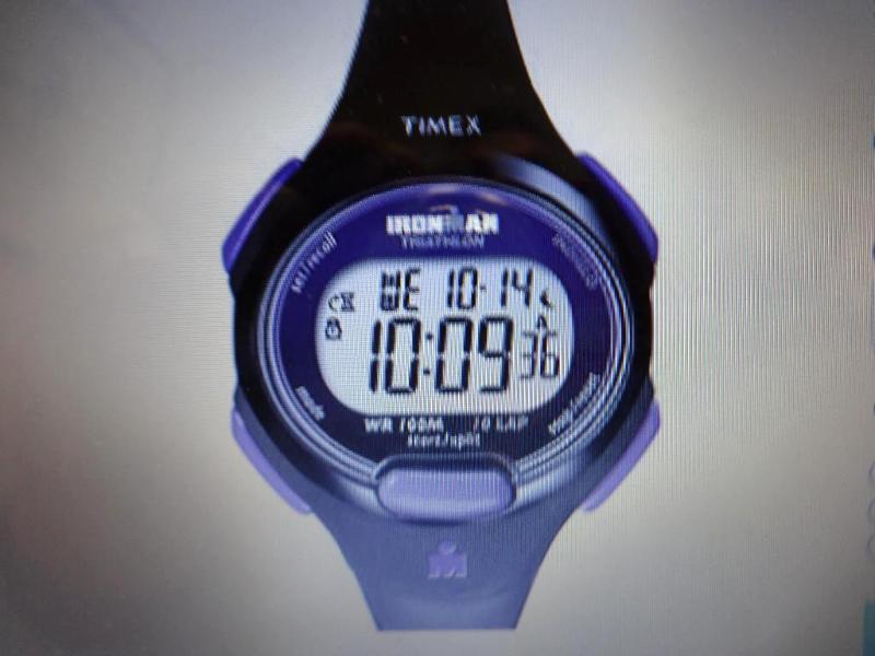 TIMEX MIDSIZE IRONMAN BLACK AND PUR...