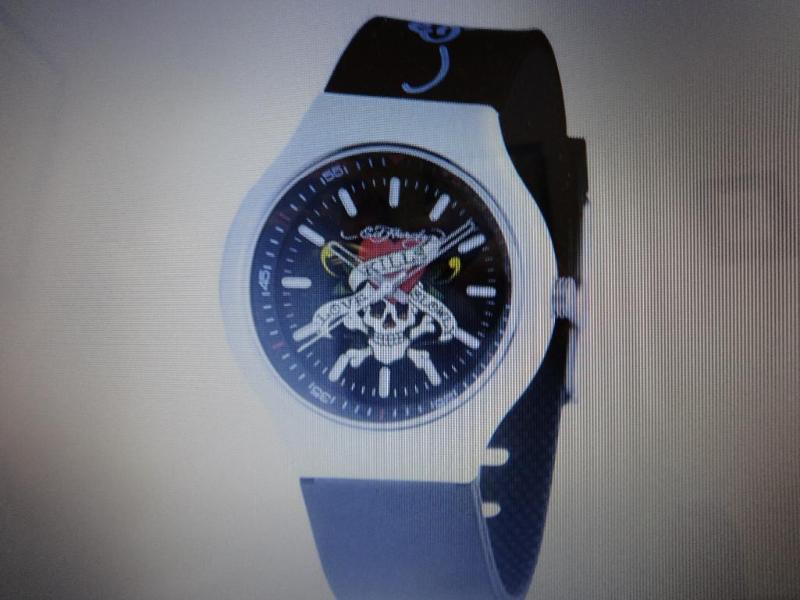 ED HARDY MENS BLACK NEO WATCH. Bid...