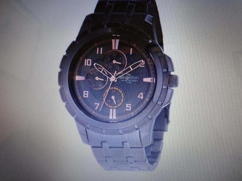 ARMITRON MENS GUNMETAL MULTIFUNCTI...