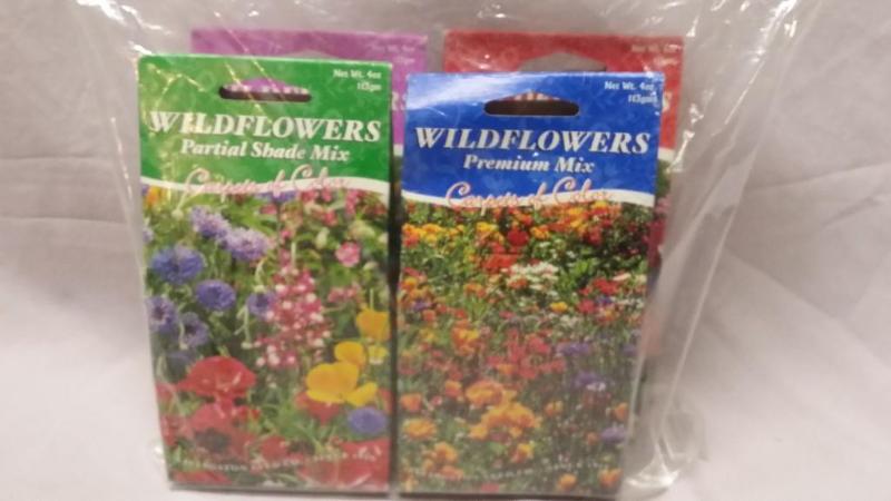 4 packs of Wildflowers.. Sell by da...