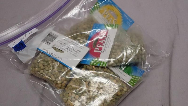5 packs of Peas. &nbspSell by date...