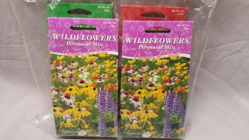 4 packs of Wildflower seeds. &nbsp...