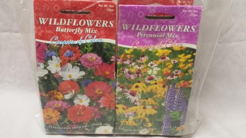 4 packs of Wildflower seeds. &nbsp...