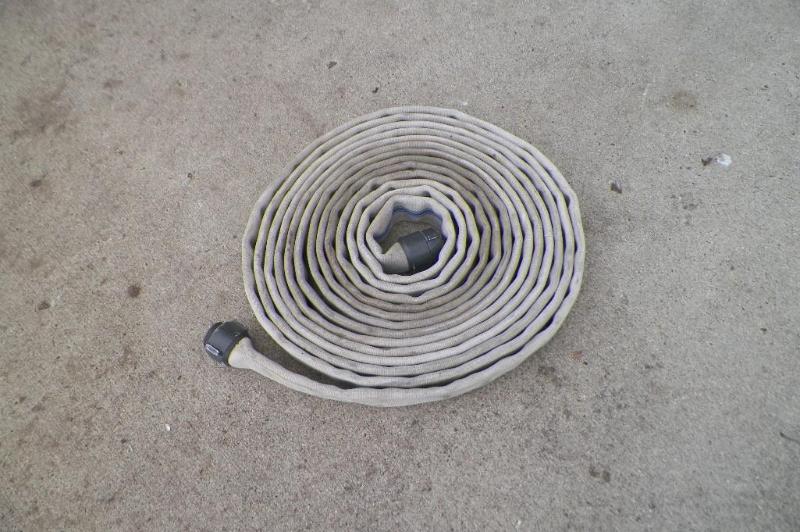 lot 10 image: 50 Foot White Watering  Pump Hose