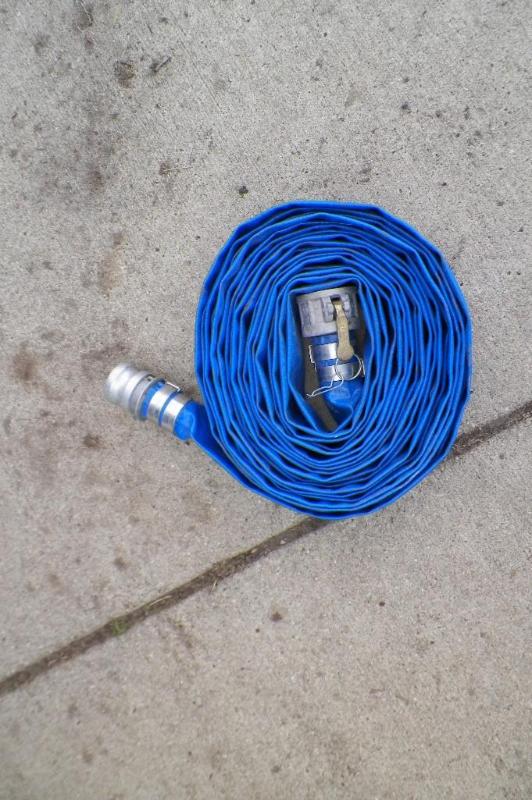 lot 9 image: 50 Foot Blue Watering  Pump Hose