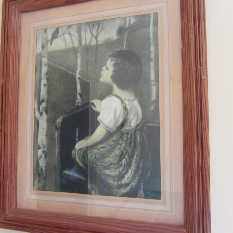 lot 131 image: Blue Bird Print